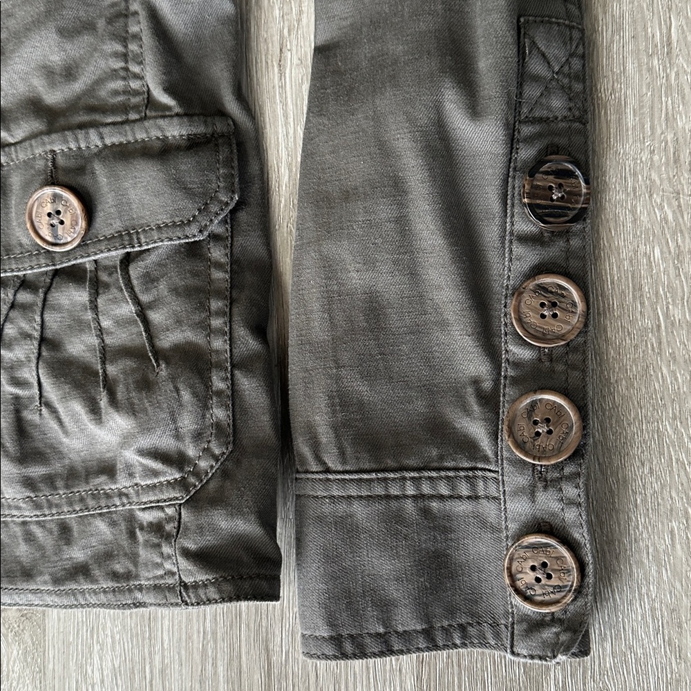 Cabi Utility Lightweight Button Down Jacket Size … - image 4